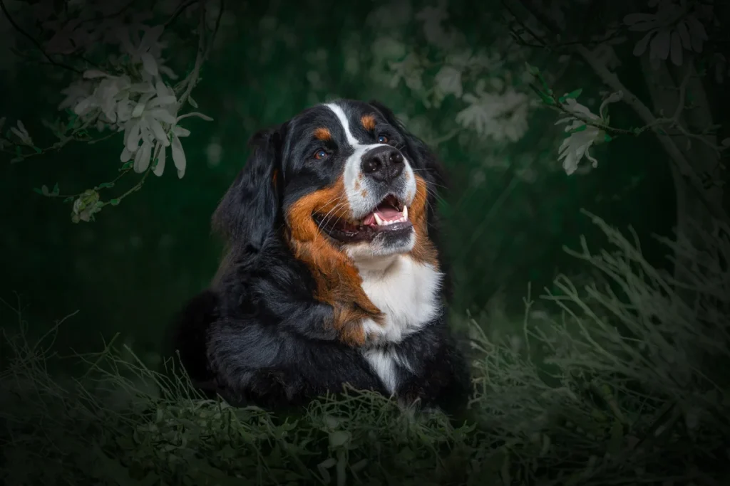 St Paul pet photographer dog portrait Bernese Mountain Dog