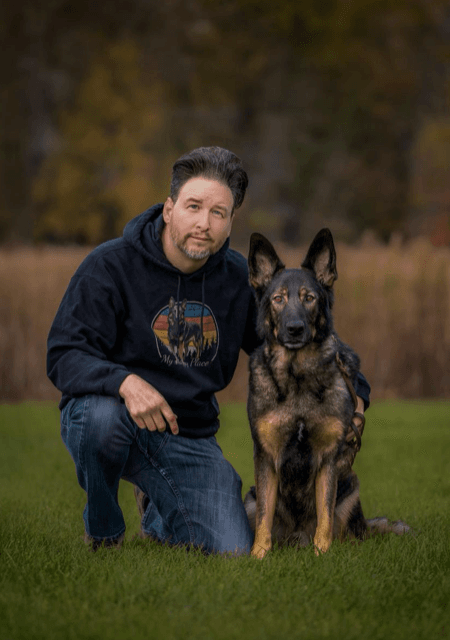 Nick Memphis Dog Trainer and German Shepherd Nacho